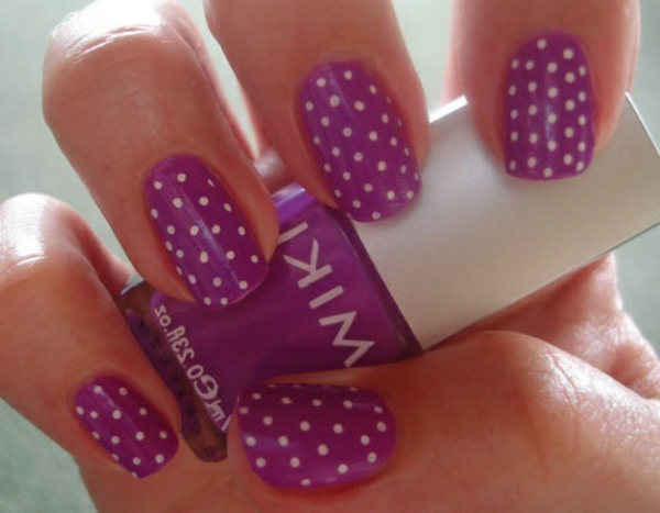 Esmalte de uñas idea-para-uñas-púrpura-White