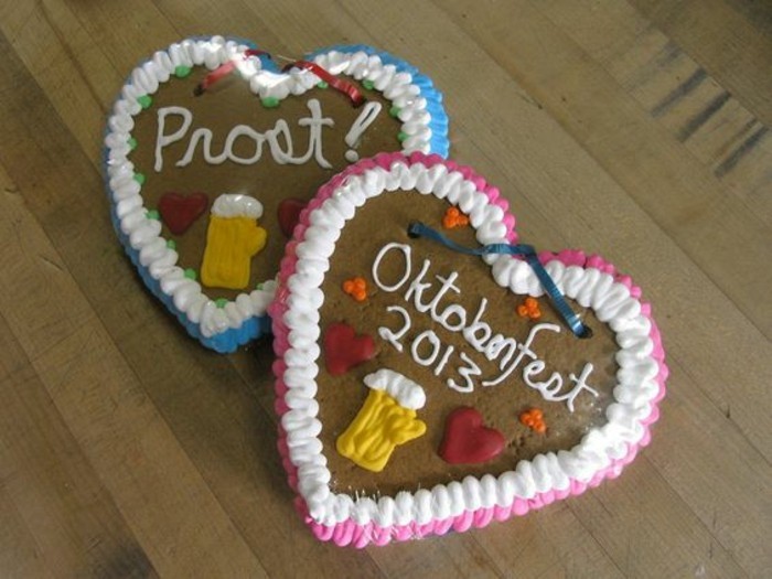 Октоберфест Деко Gingerbread като Heart