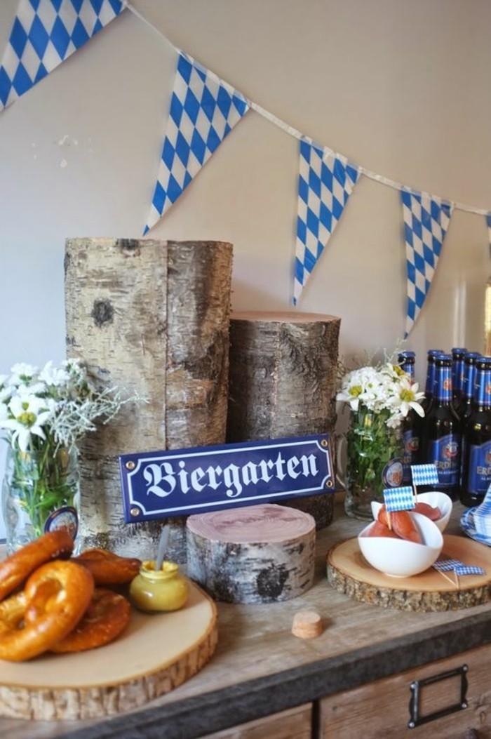 Oktoberfest के व्यंजन-इन-द-Biergarten