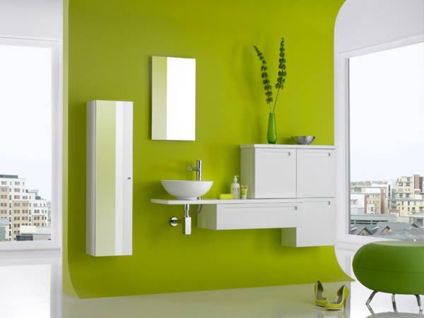 Maslinasto zelena zidna boja-zelena tonovi ideja