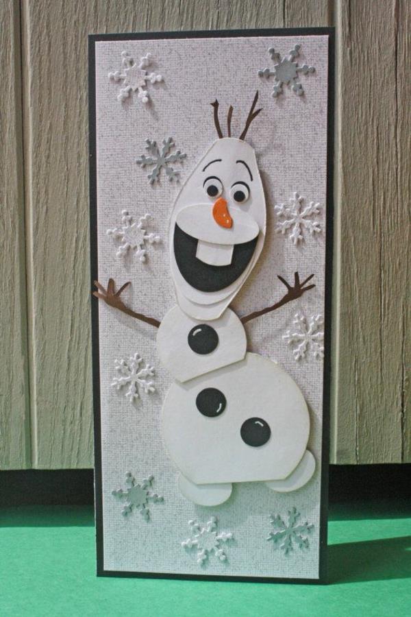 Eredeti ötletek a karácsonyi kártya tervezése a Disney Frozen