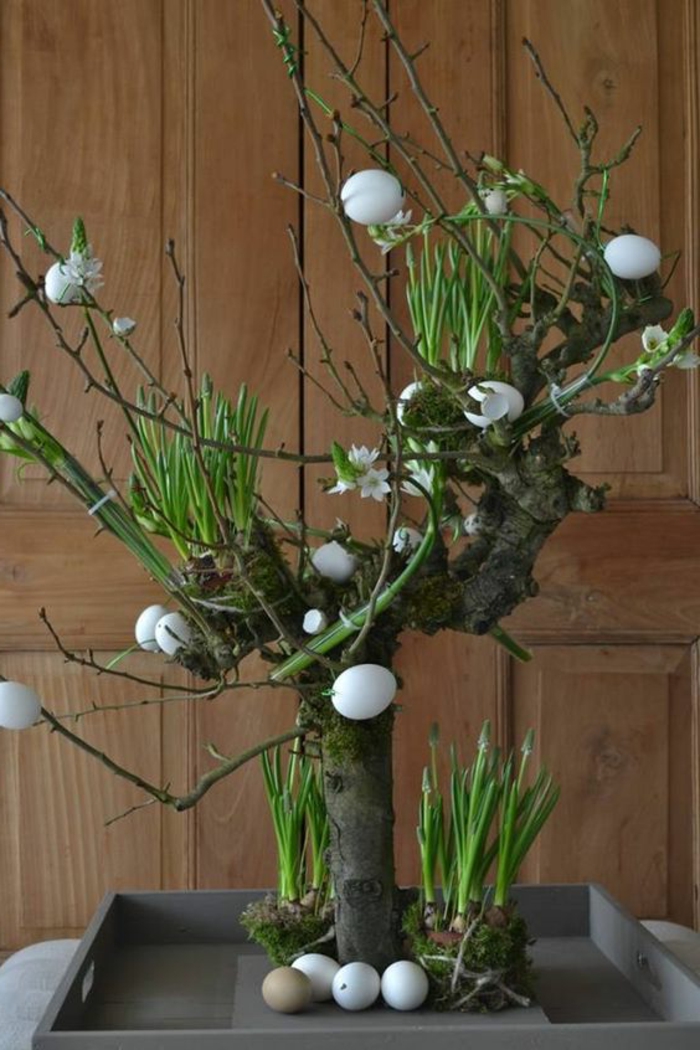 Великденски декорации Декориране на масичка и украсяване с яйца