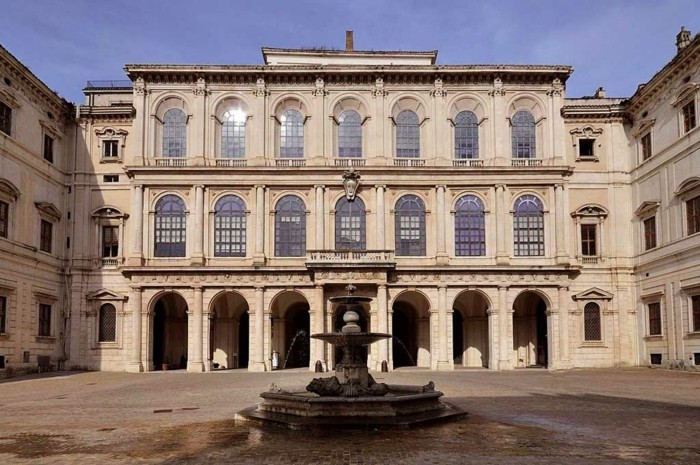 Palazzo Barberini en Roma-Italia-Steam-barrocas características de la arquitectura