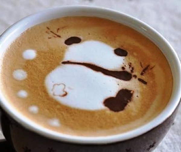 Panda od kave pjene odluka
