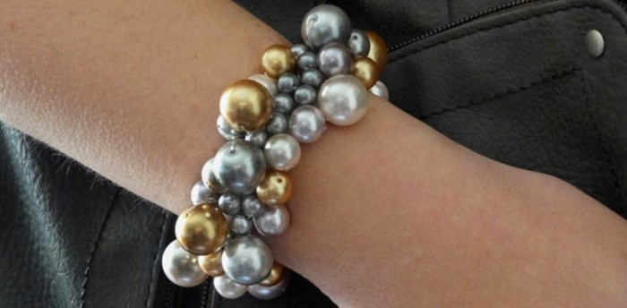 collares de perlas de bricolaje-Make-A-pulsera-utilización como