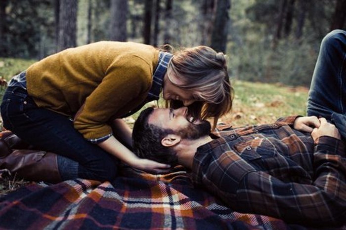 Romanttinen piknik-in-the-Forest
