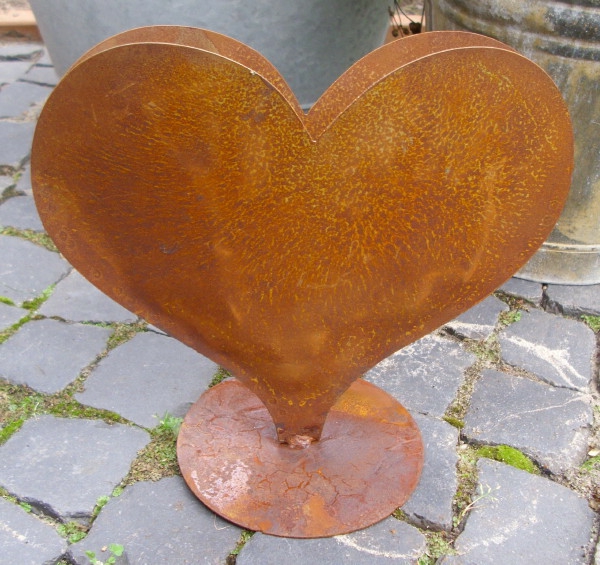 Rusty-Gartendeko Heart suunnittelusta