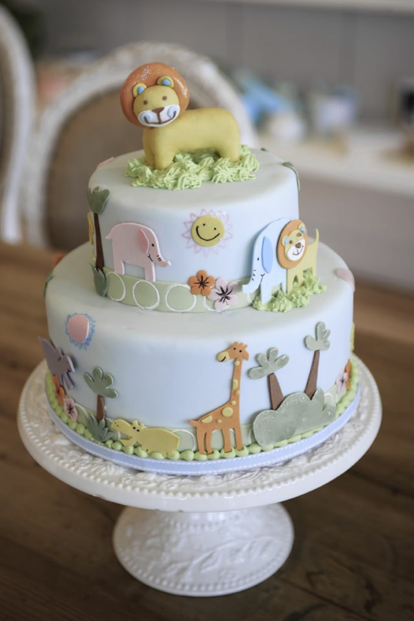 de decoración de tortas ideas de Safari para niños