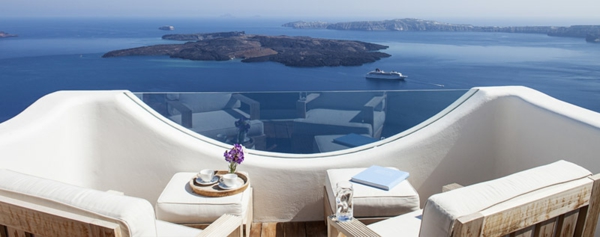 Santorini Grecia casas de lujo-con-terraza increíble