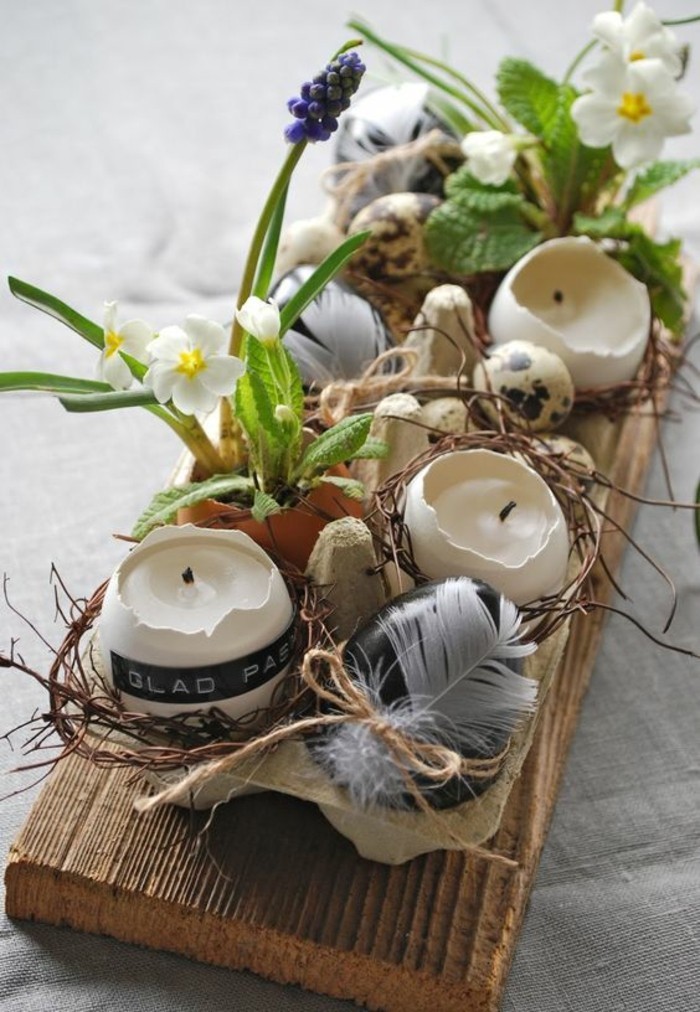 Красива маса декорация-с-пролет-и-яйца