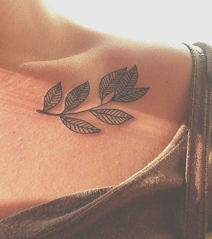 Красива татуировка идеи-за-жени-листа