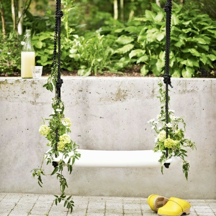 dizajner ljuljanje biljka-šik-plemeniti-vjenčanja-dekoracija-bijelo-zelena