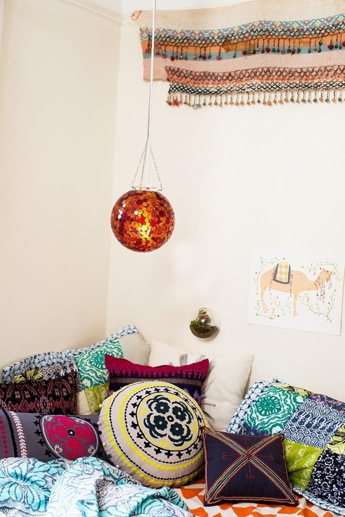 Спалня възглавница стил лампа-Boho