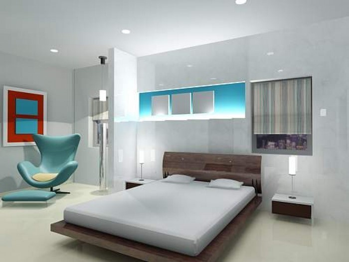 बेडरूम रंग ए-हड़ताली वातावरण