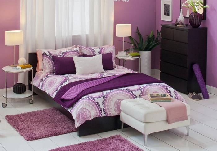 Спалня-цвят A-хладно украса