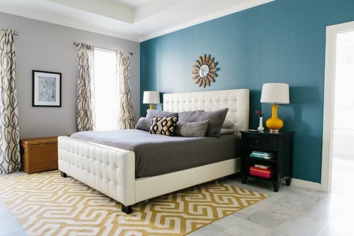 Спалня-цвят A-творческа декорация