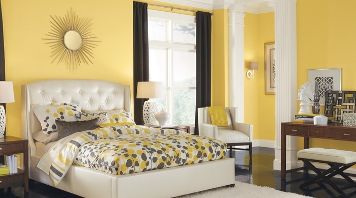 Спалня-цвят A-креативен дизайн