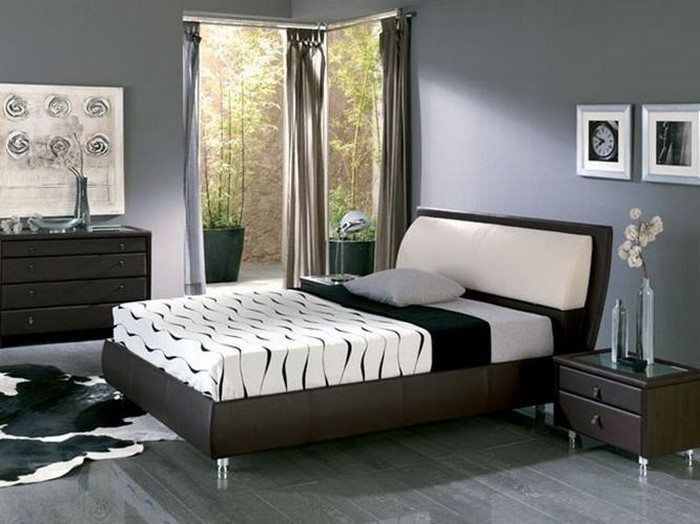 बेडरूम रंग ए-आधुनिक माहौल