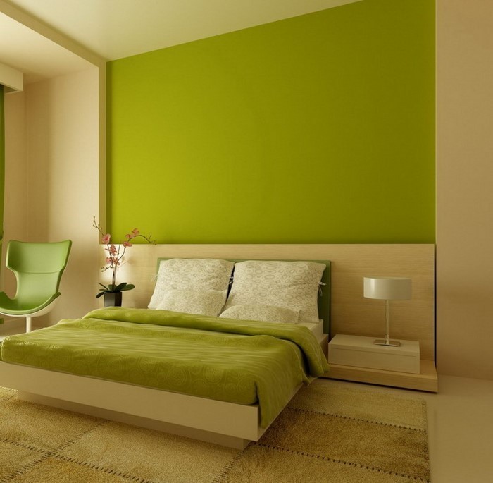 Υπνοδωμάτιο χρωμάτων εντυπωσιακό σχεδιασμό