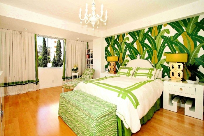 Спалня-цветен как най-джунглата