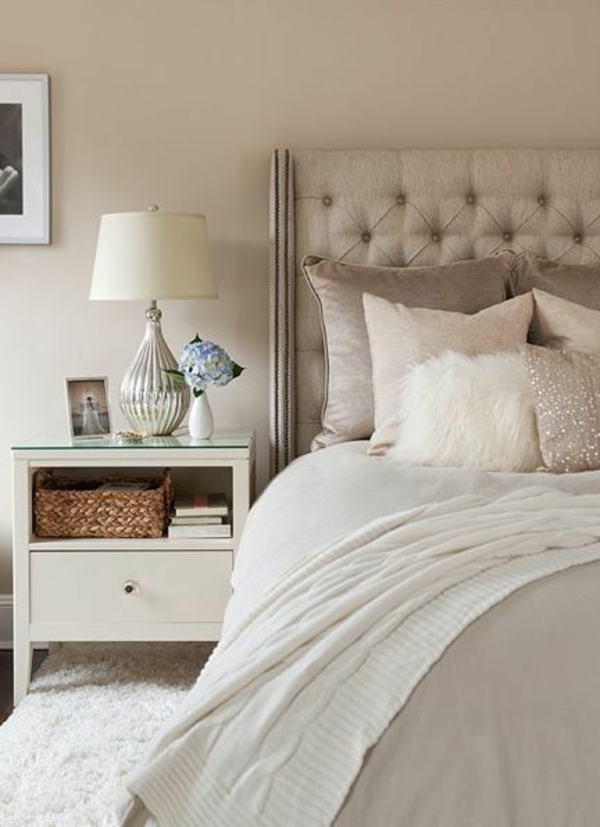 Спалня интериорен дизайн идея-с-красив цвят слонова кост