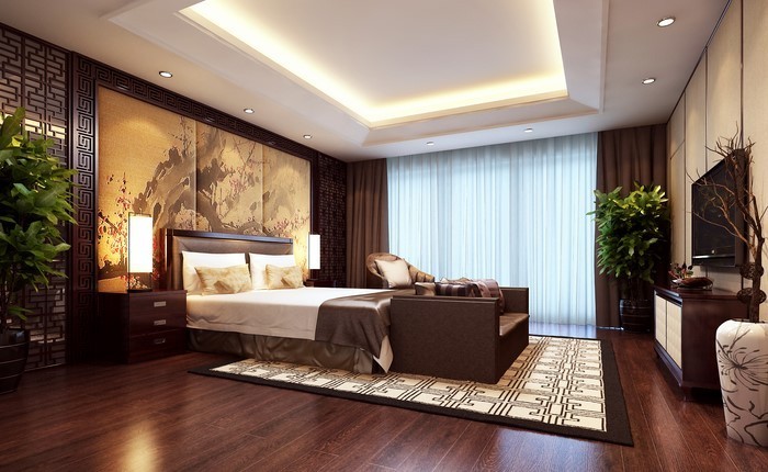 बेडरूम भूरे रंग-ए-महान डिजाइन