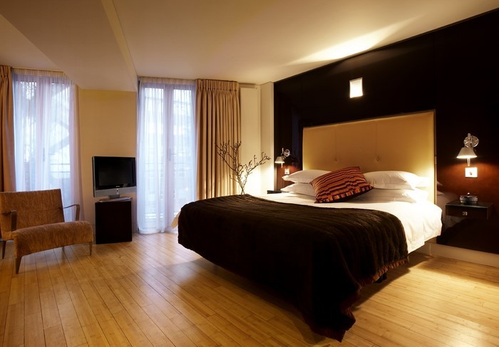 बेडरूम भूरे रंग-ए-सुंदर डिजाइन