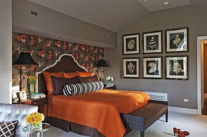 बेडरूम भूरे रंग-ए-कूल-निर्णय