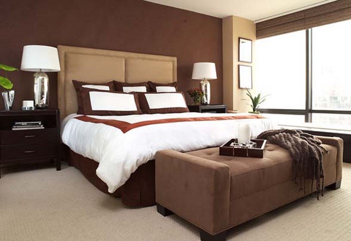 Dormitorio marrón-A-llamativo decisión