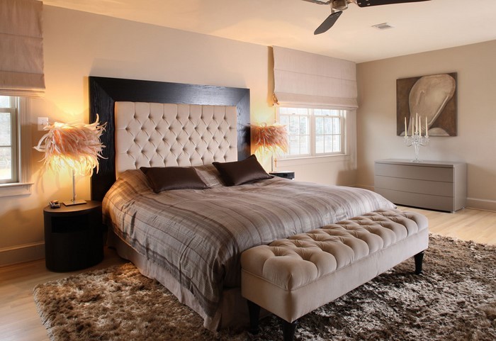 बेडरूम भूरे रंग-ए-सुपर डिजाइन