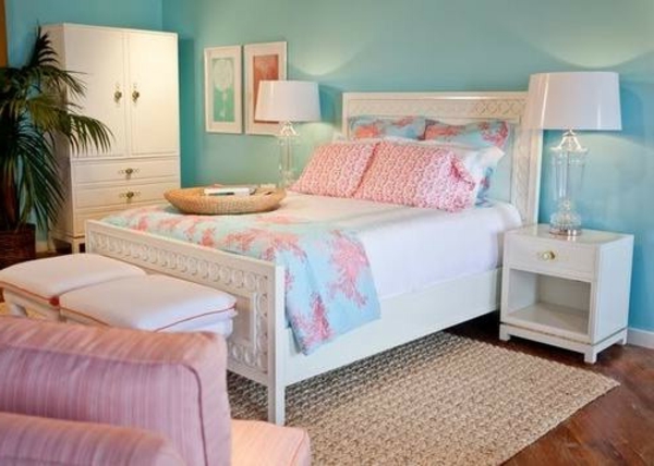 Hálószoba-in-pink színű és kék