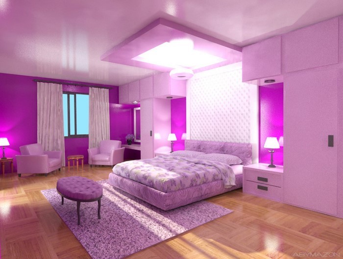 Спалня-лилаво-A-поразително интериори