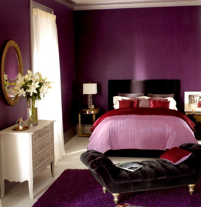 Chambre à coucher-violet-A-Cool diffusion