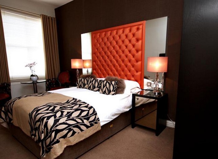 Спалня-оранжево-A-творчески решения