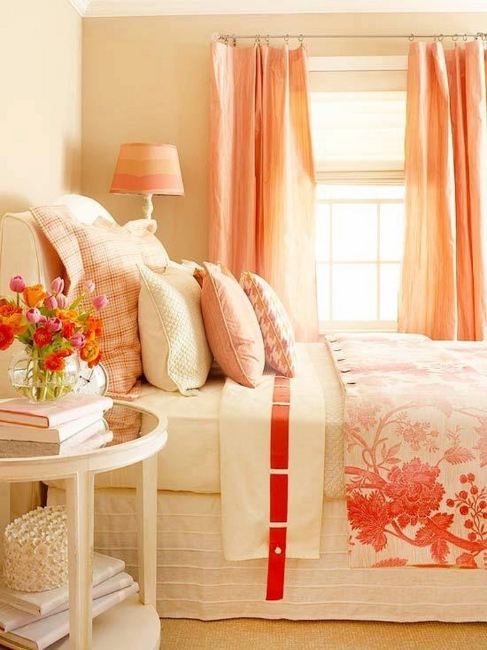 Спалня-оранжево-A-красива на решение
