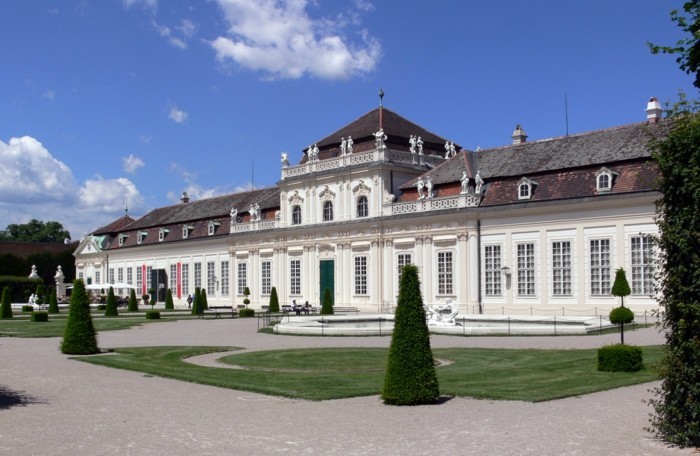 Castillo Belvedere de Viena-Austria-barroco en modo único en la arquitectura
