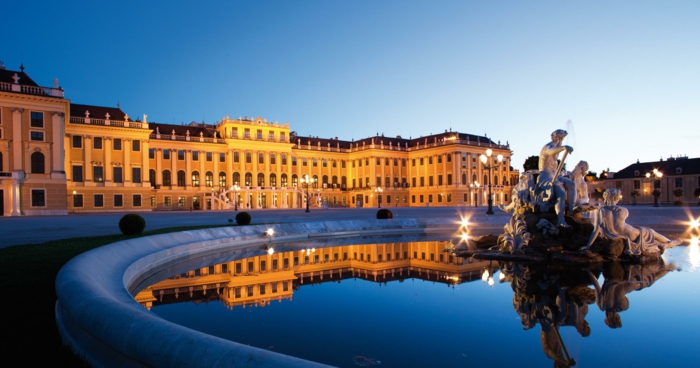 arquitectura castillo de Schönbrunn en Viena-Austria-barroco