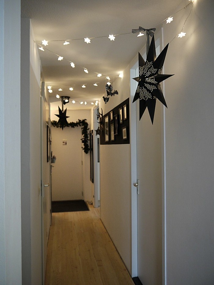 Uskog hodnika-ideje-s-dekoracija-i-lichterkette