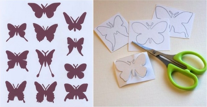 Butterfly-на-хартия с-задна