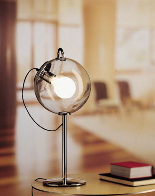 Lámpara de escritorio-con-creativa bola de cristal de diseño