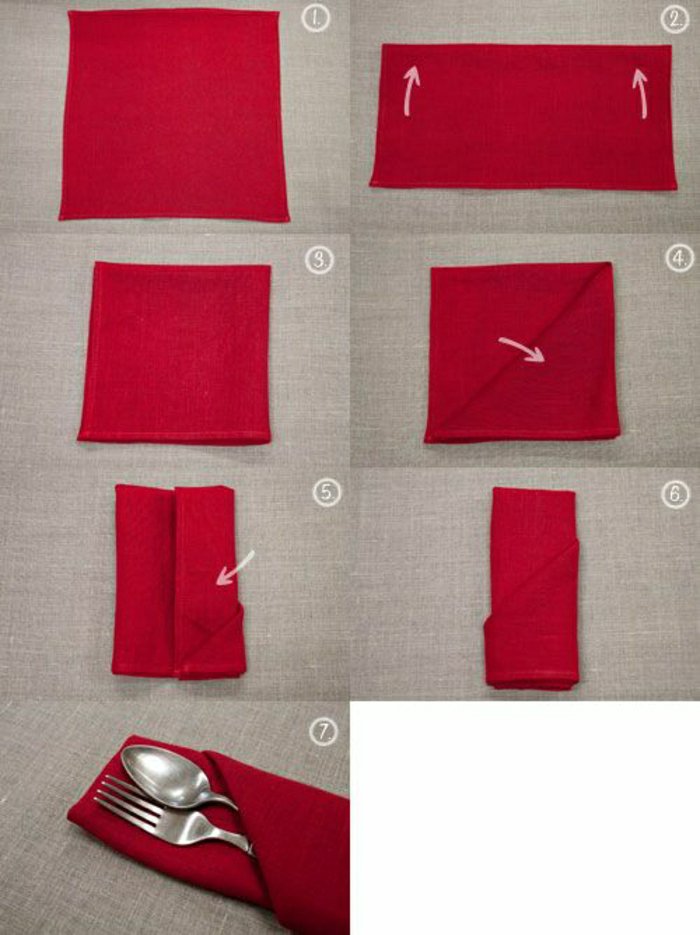 инструкции салфетки сгъваеми Червено-прост модел