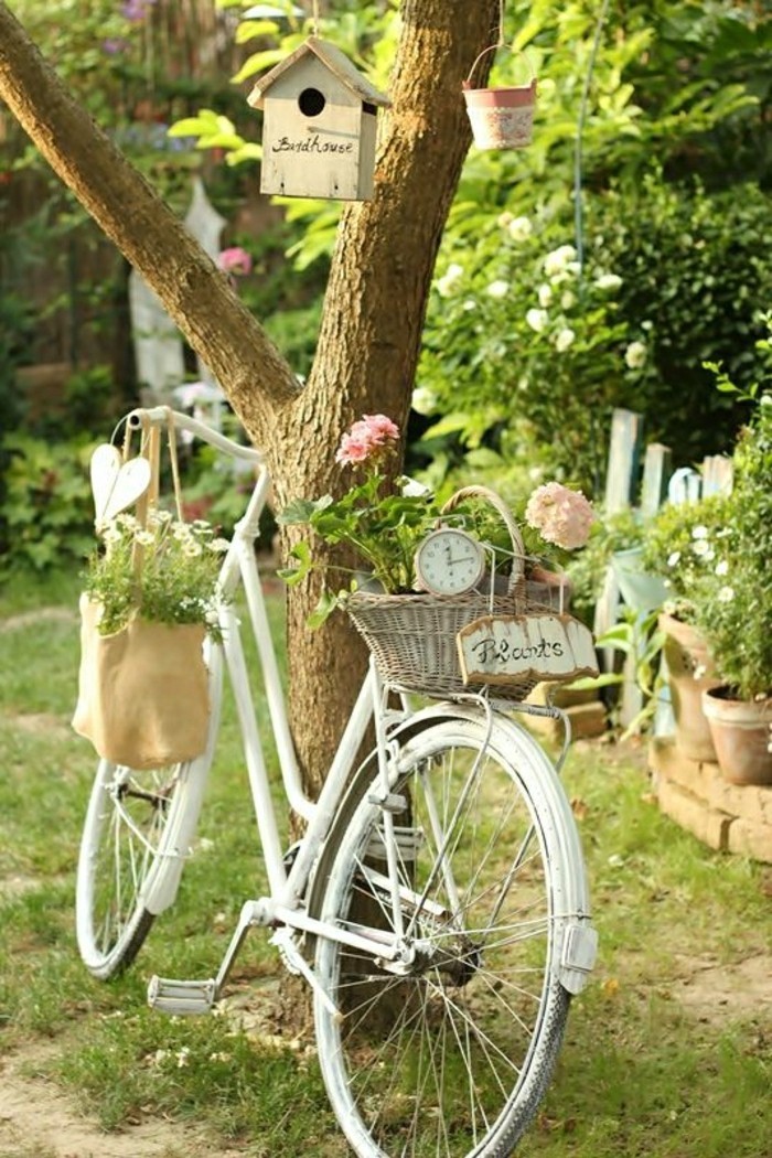 Shabby Chic Garden vintage kerékpár