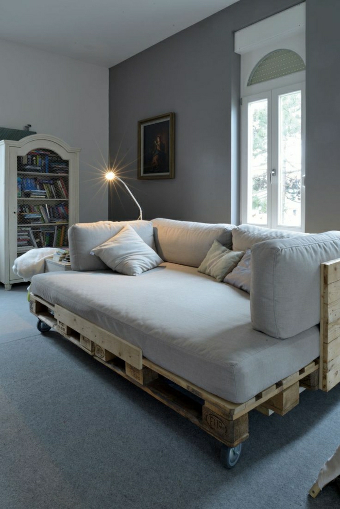 Sofa raklapüzemektől Roller bézs kényelmes szoba