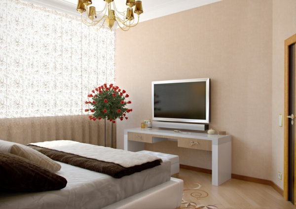tabla-con-TV elegante diseño de interiores idea de diseño