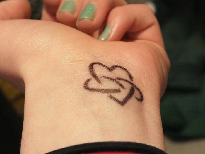 Τατουάζ στον καρπό τατουάζ καρδιά