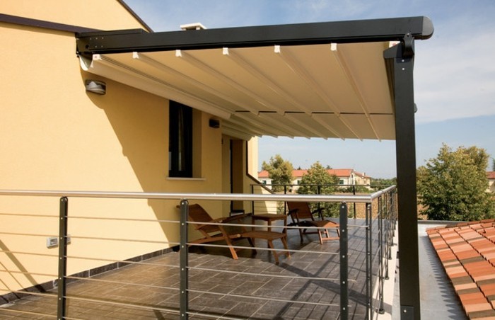 سقف الباحة للطي حماية سطح الشمس