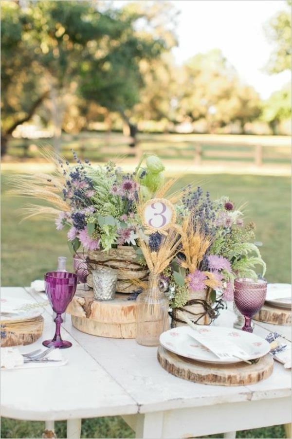 ideas de la boda boda --Tischdeko ideas de decoración de mesa de la vendimia