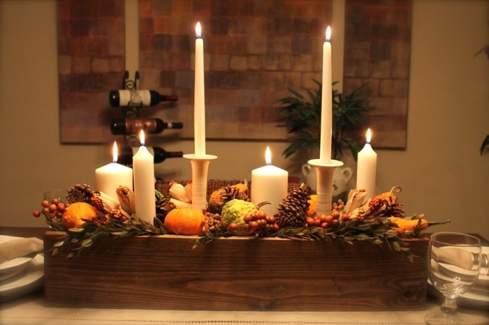 Asztali dekoráció ötletek asztaldísz létrehozni őszi-