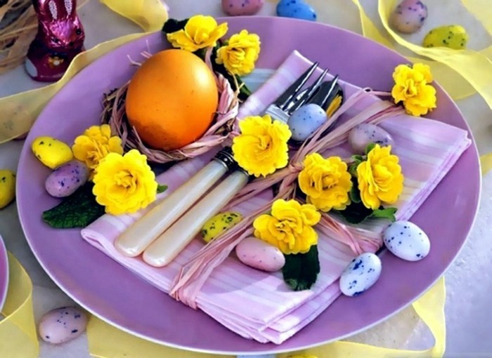 Asztaldísz bádogos-in-lila színű