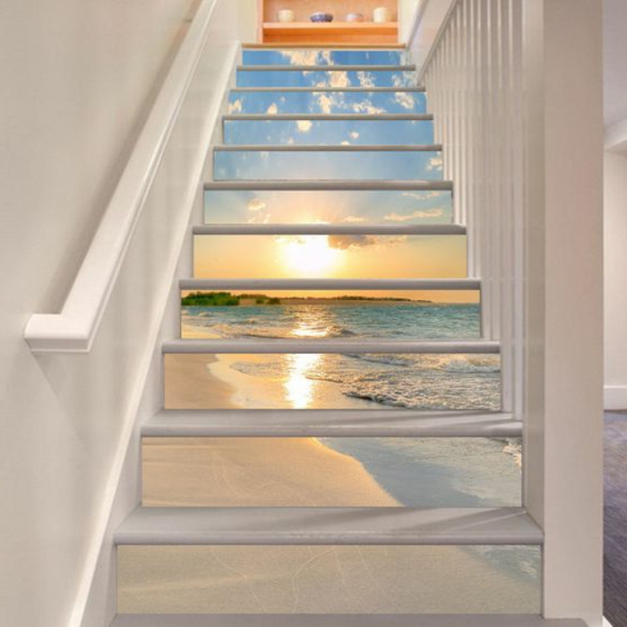بانوراما تصميم الدرج صور أفكار الديكور البحري